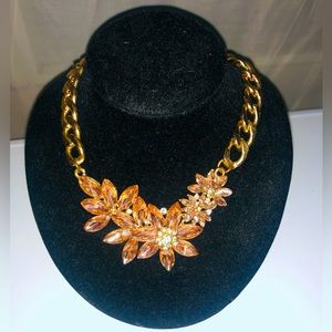 Gold floral necklace